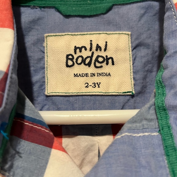 Mini Boden size 2-3 long sleeve shirt patriotic - Picture 4 of 6